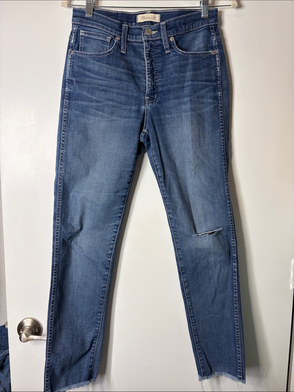 Madewell Slim Straight Jeans Raw-Hem Edition size 28